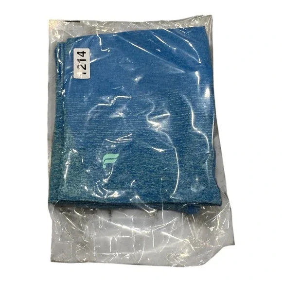 Fabletics High Waisted Seamless Shorts Women's Size M Workout‎ Activewear Blue - Picture 10 of 10